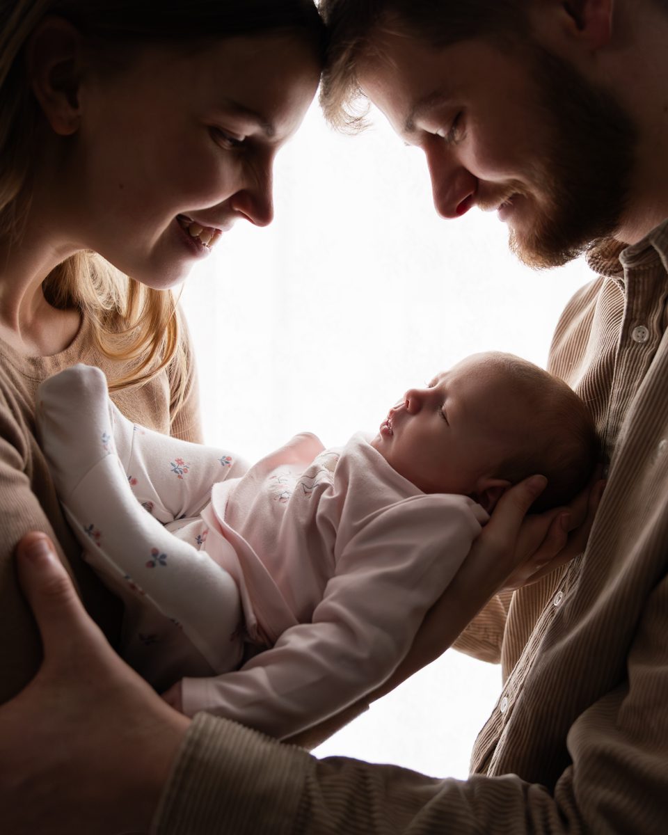 newbornshoot in fotostudio Gentbrugge
